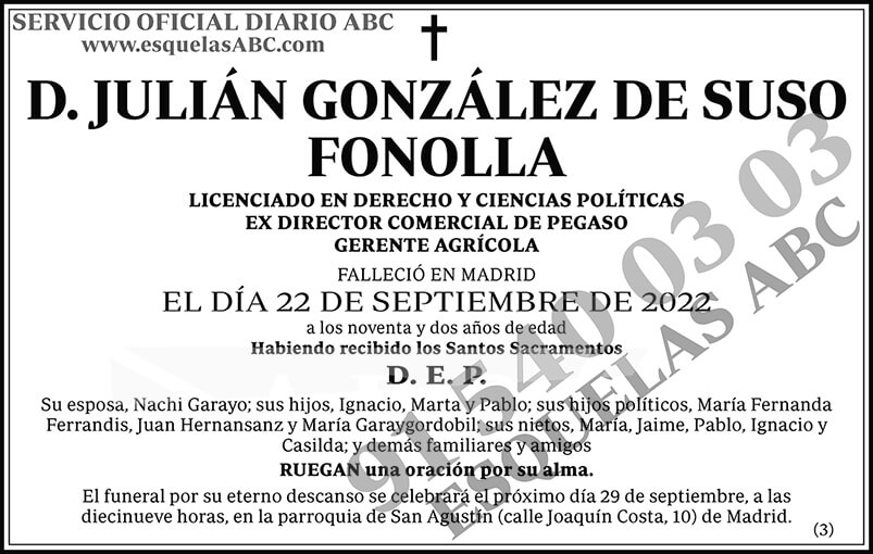 Julián González de Suso Fonolla