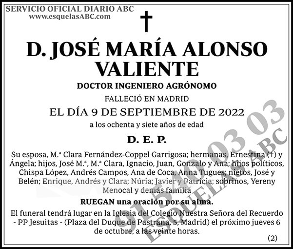 José María Alonso Valiente