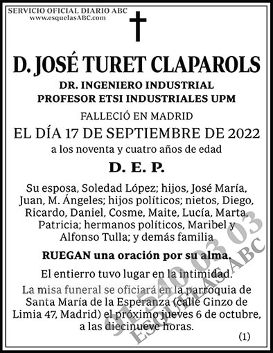 José Turet Claparols