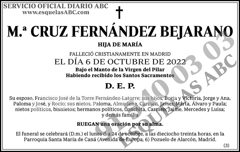 M.ª Cruz Fernández Bejarano