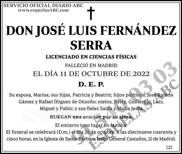 José Luis Fernández Serra