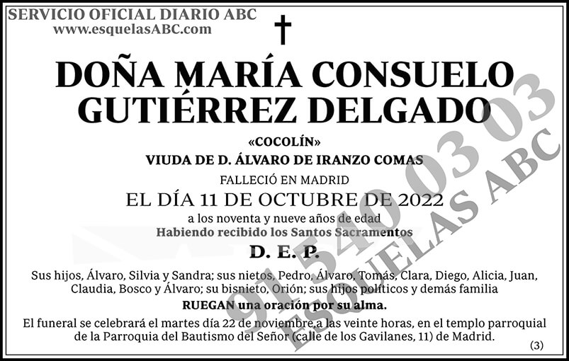 María Consuelo Gutiérrez Delgado