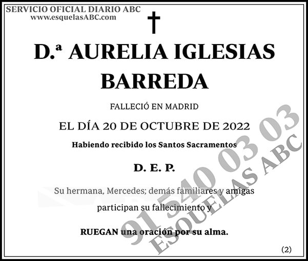 Aurelia Iglesias Barreda