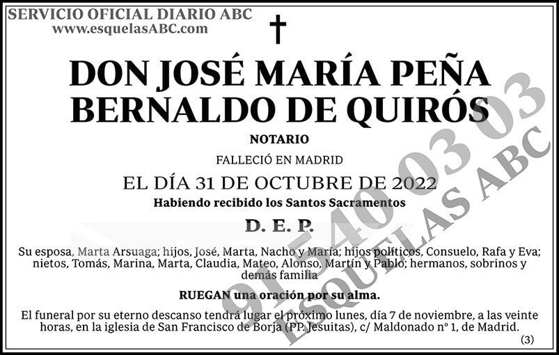 José María Peña Bernaldo de Quirós