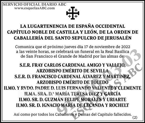 Fray Carlos Cardenal Amigo y Vallejo