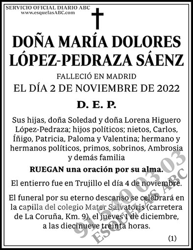 María Dolores López-Pedraza Sáenz