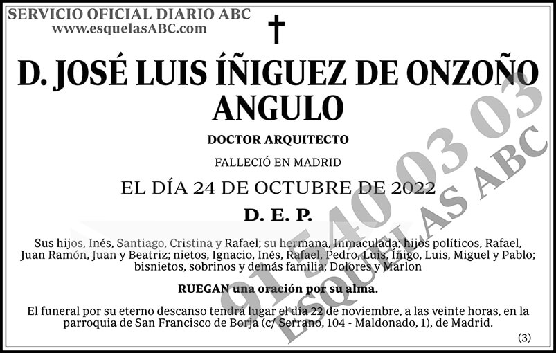 José Luis Íñiguez de Onzoño Angulo