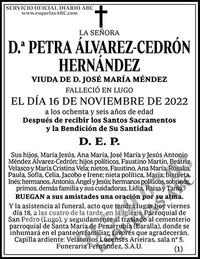 Petra Álvarez-Cedrón Hernández