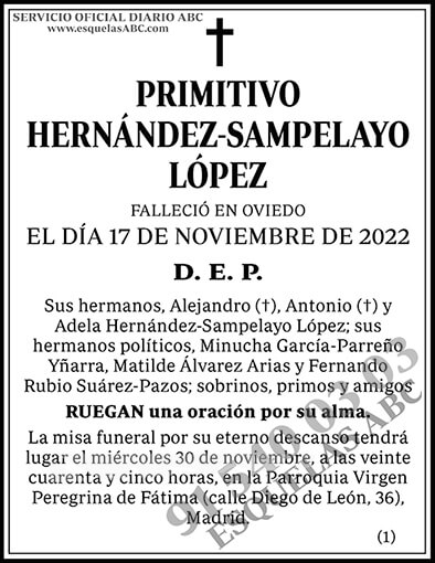Primitivo Hernández-Sampelayo López