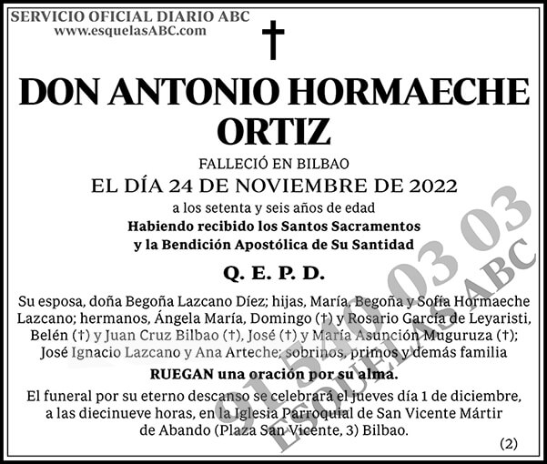 Antonio Hormaeche Ortiz