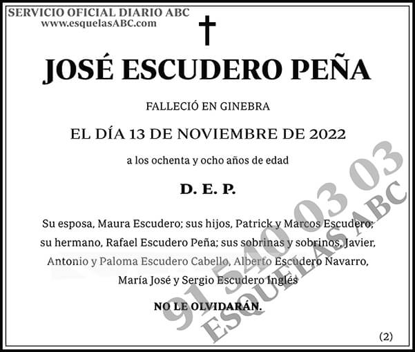 José Escudero Peña