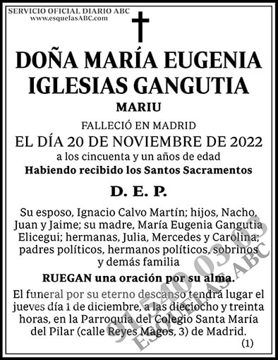 María Eugenia Iglesias Gangutia