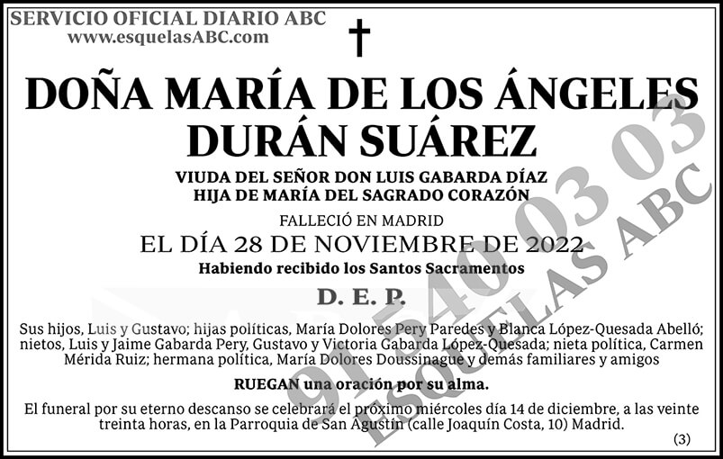 María de los Ángeles Durán Suárez