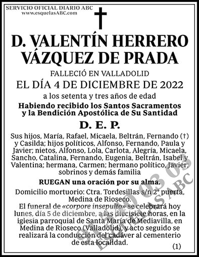 Valentín Herrero Vázquez de Prada