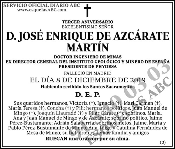 José Enrique de Azcárate Martín