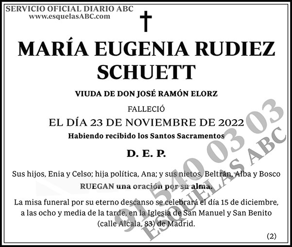 María Eugenia Rudiez Schuett
