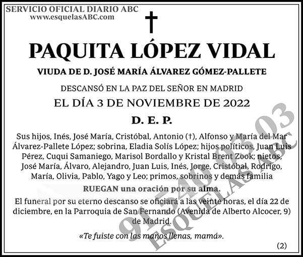 Paquita López Vidal
