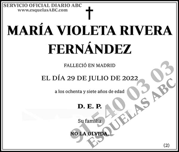 María Violeta Rivera Fernández