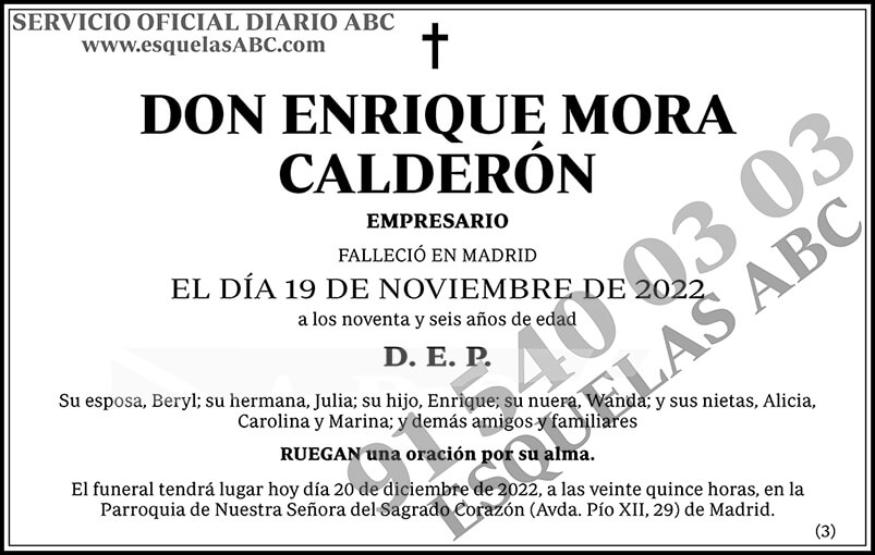 Enrique Mora Calderón