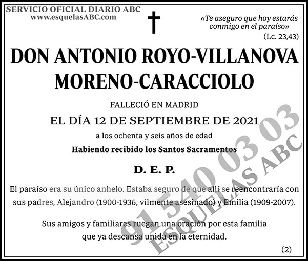Antonio Royo-Villanova Moreno-Caracciolo