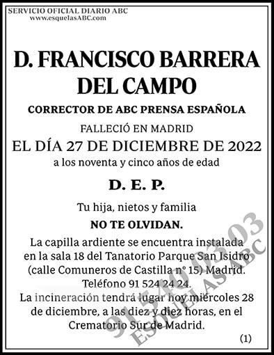 Francisco Barrera del Campo