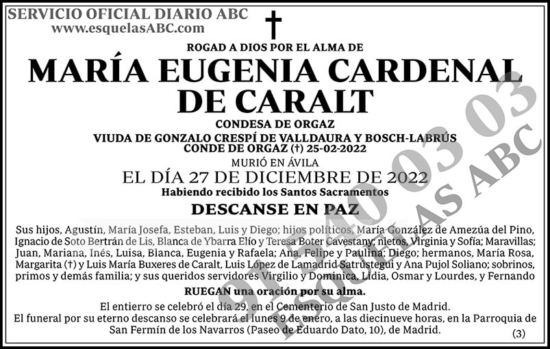 María Eugenia Cardenal de Caralt