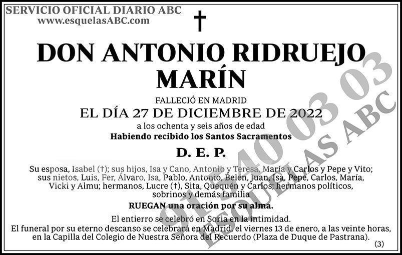 Antonio Ridruejo Marín
