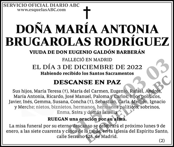 María Antonia Brugarolas Rodríguez