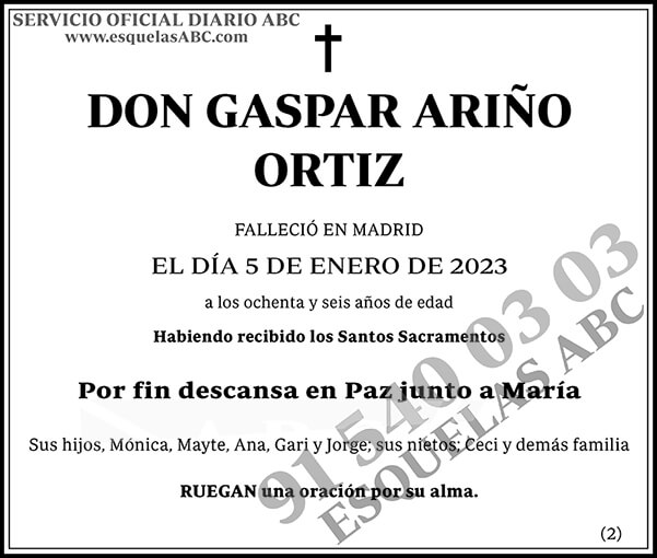 Gaspar Ariño Ortiz