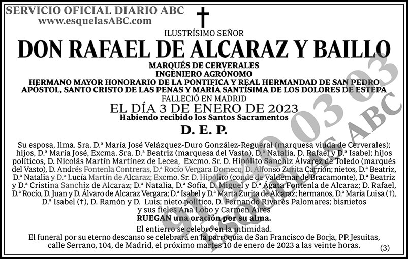Rafael de Alcaraz y Baillo