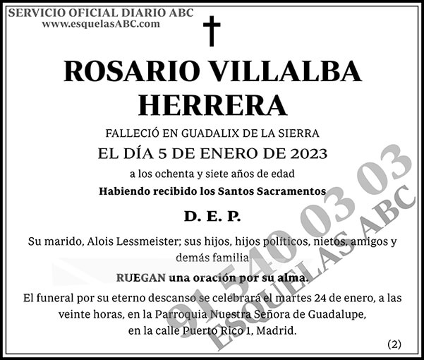 Rosario Villalba Herrera
