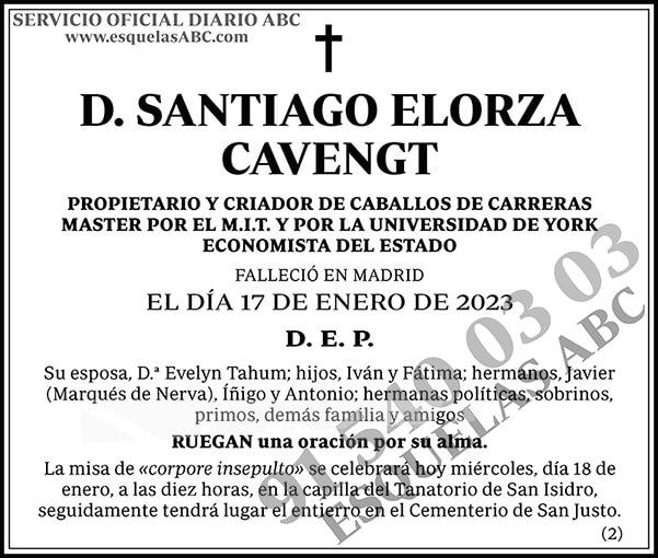Santiago Elorza Cavengt