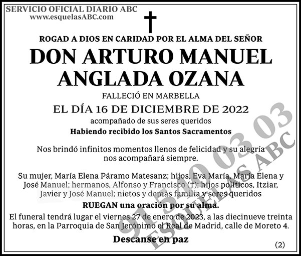 Arturo Manuel Anglada Ozana