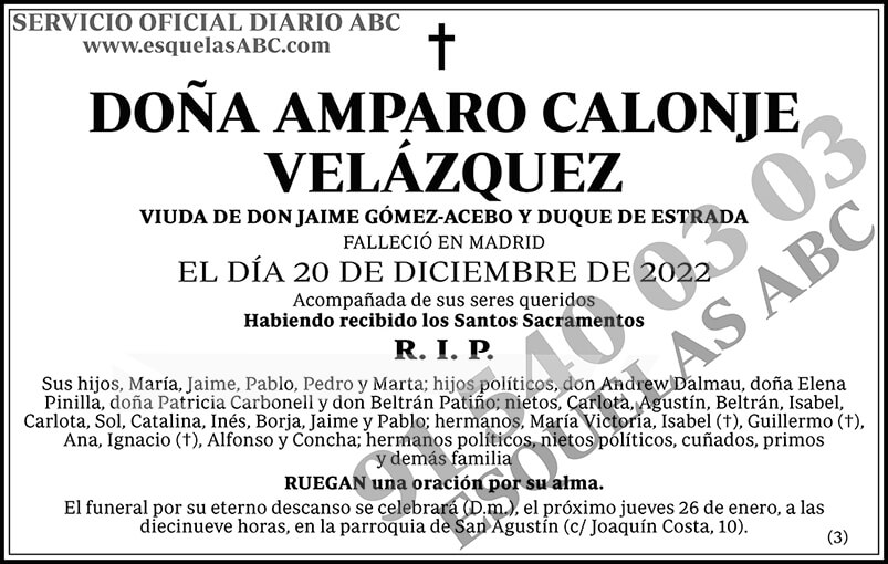 Amparo Calonje Velázquez