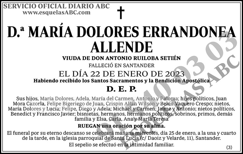 María Dolores Errandonea Allende