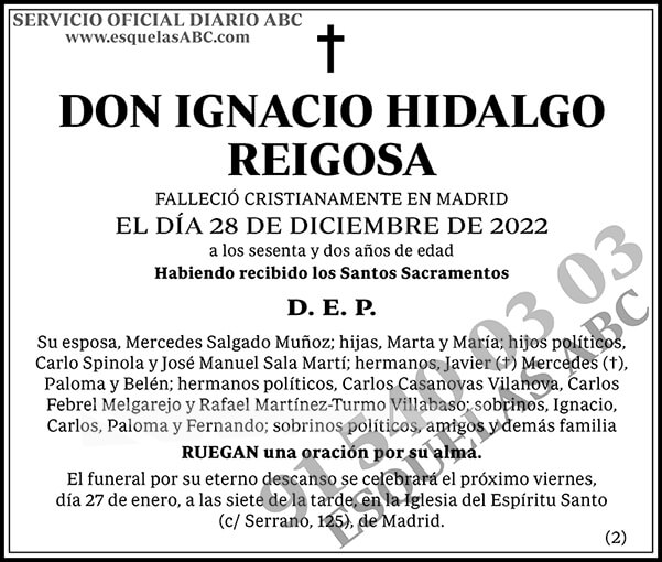 Ignacio Hidalgo Reigosa