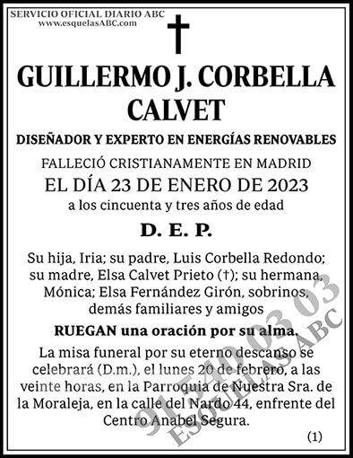 Guillermo J. Corbella Calvet