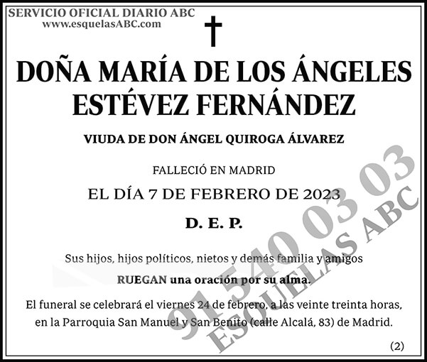 María de los Ángeles Estévez Fernández