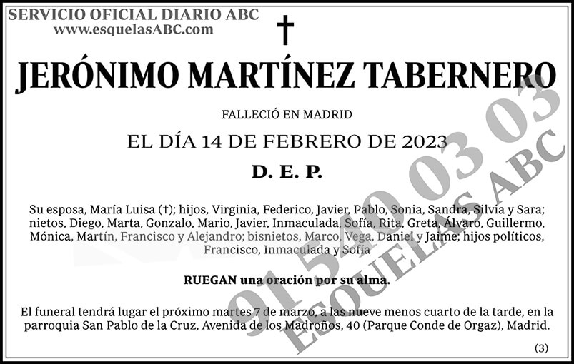 Jerónimo Martínez Tabernero