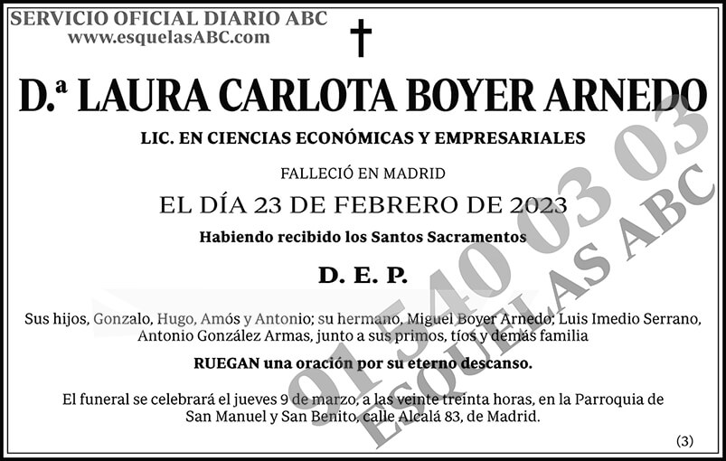 Laura Carlota Boyer Arnedo