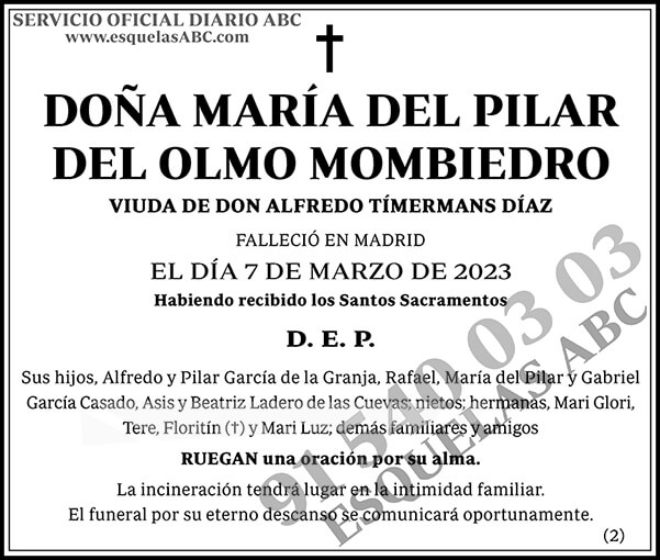 María del Pilar del Olmo Mombiedro