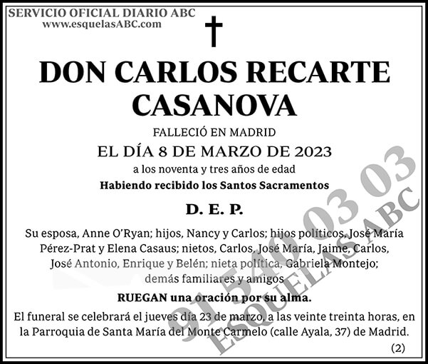 Carlos Recarte Casanova