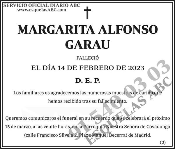 Margarita Alfonso Garau