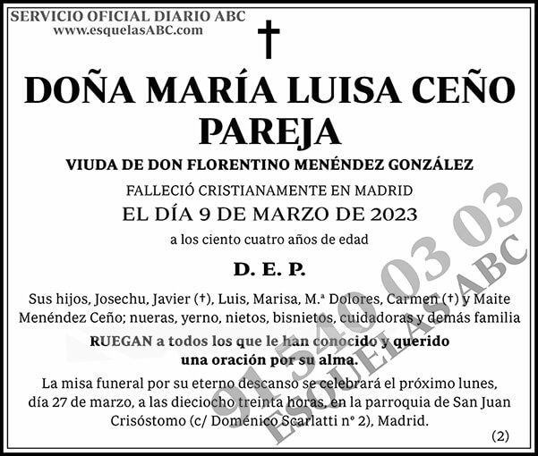 María Luisa Ceño Pareja