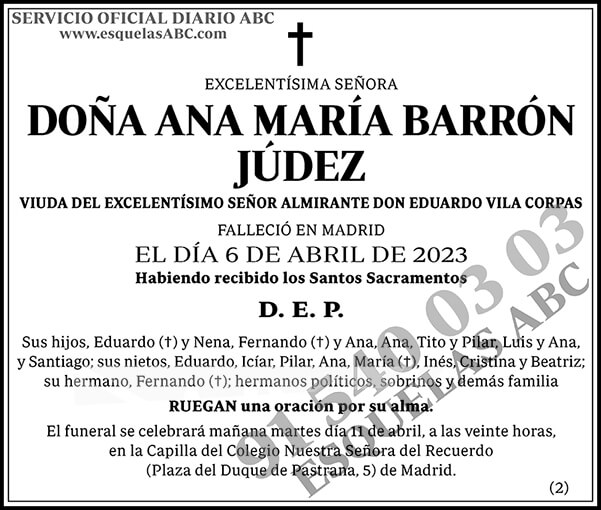 Ana María Barrón Júdez