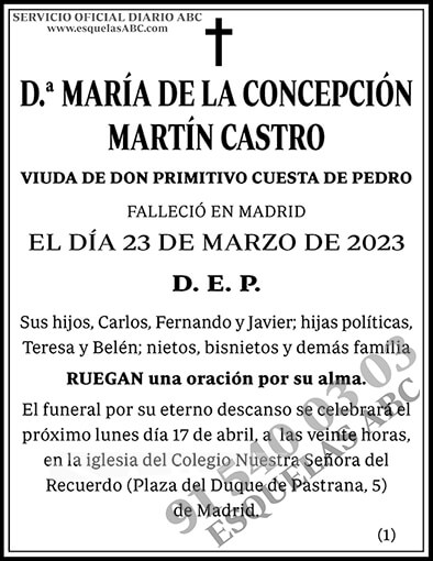 María de la Concepción Martín Castro