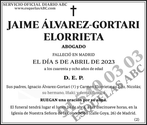 Jaime Álvarez-Gortari Elorrieta