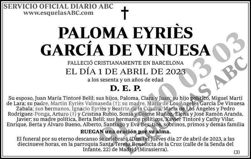 Paloma Eyriès García de Vinuesa