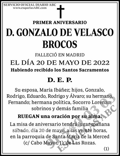 Gonzalo de Velasco Brocos