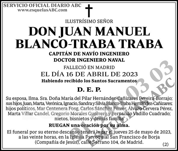 Juan Manuel Blanco-Traba Traba
